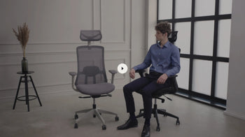 Video laden en afspelen in Gallery-weergave, SitOne ergonomische bureaustoel