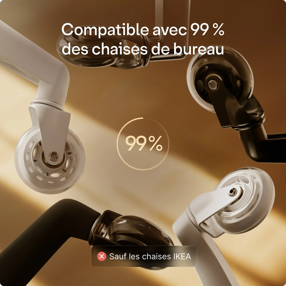 Roulettes de chaise premium