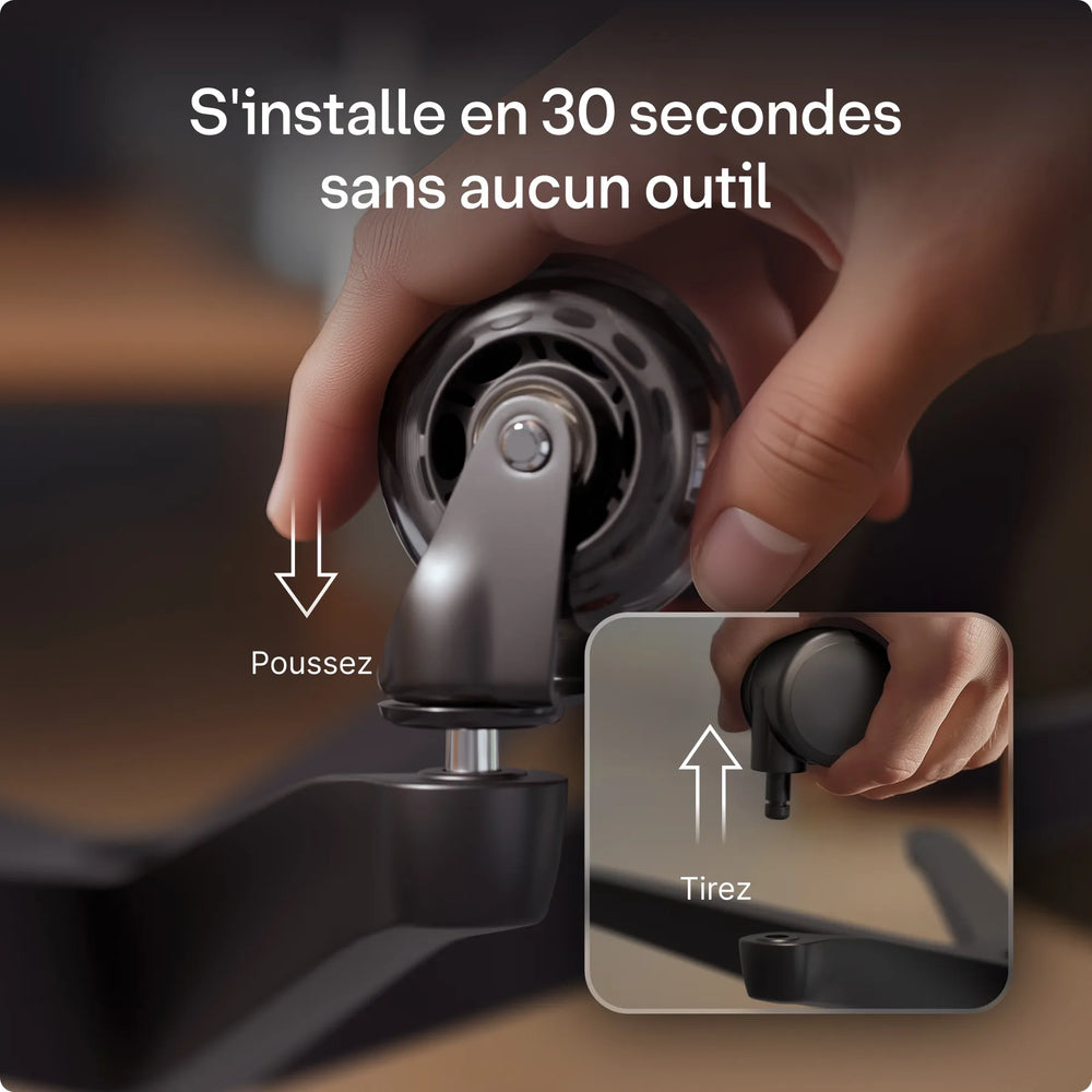 Roulettes de chaise premium